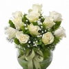 Fanus İçerisinde Beyaz Güller