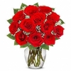 Cam Vazoda Kırmızı Güller